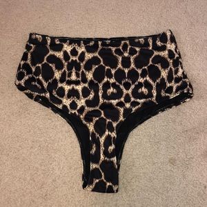 High waisted cheetah bikini bottoms from SHEIN